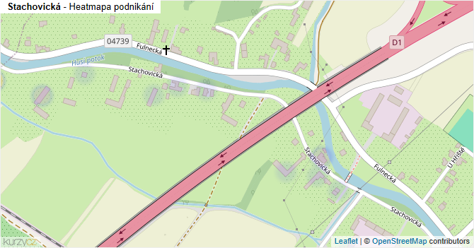 Stachovická - mapa podnikání