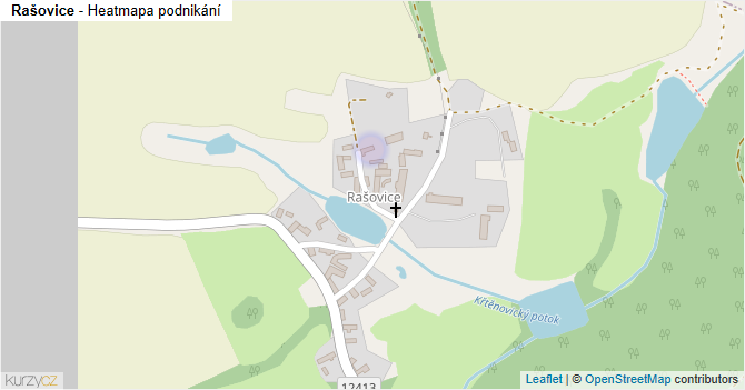 Rašovice - mapa podnikání