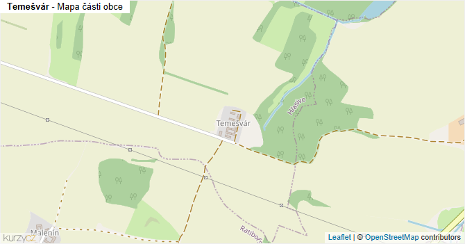 Temešvár - mapa části obce