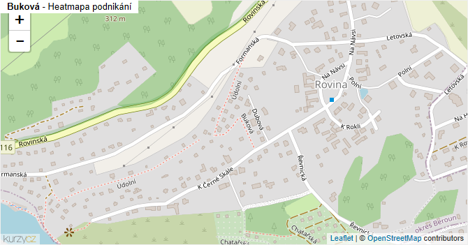 Buková - mapa podnikání