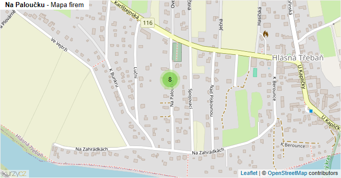 Na Paloučku - mapa firem