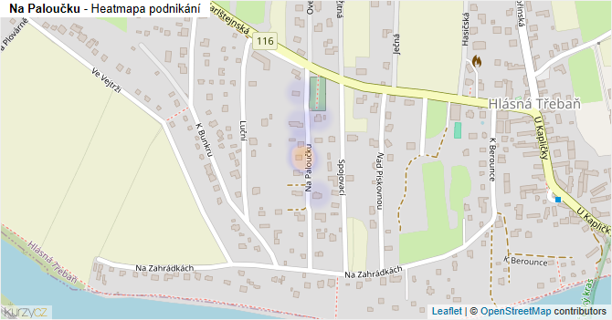 Na Paloučku - mapa podnikání