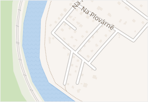 Na Plovárně v obci Hlásná Třebaň - mapa ulice