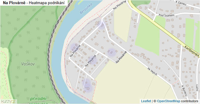 Na Plovárně - mapa podnikání