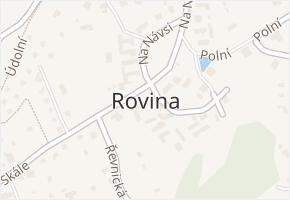 Rovina v obci Hlásná Třebaň - mapa části obce