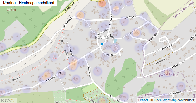 Rovina - mapa podnikání