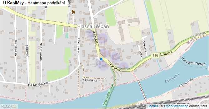 U Kapličky - mapa podnikání