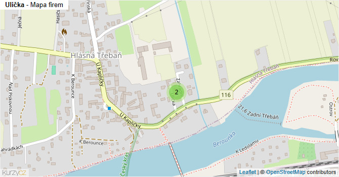 Ulička - mapa firem