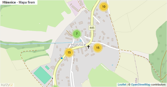 Hlásnice - mapa firem