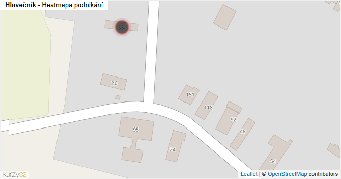 Hlavečník - mapa podnikání