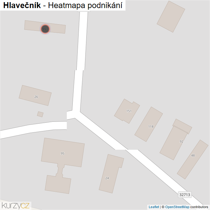 Mapa Hlavečník - Firmy v obci.
