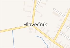 Hlavečník v obci Hlavečník - mapa části obce
