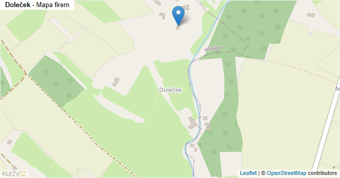 Doleček - mapa firem