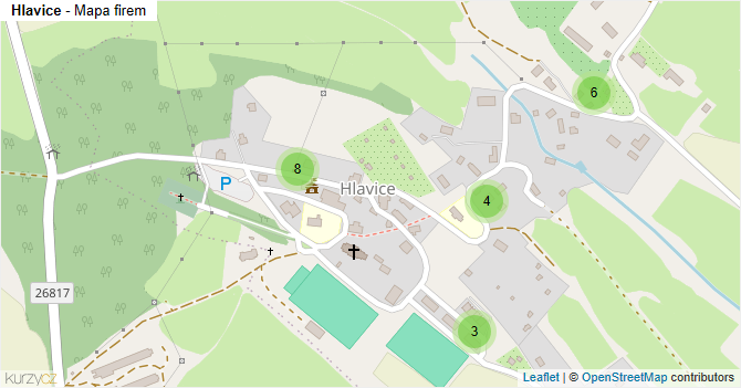 Hlavice - mapa firem