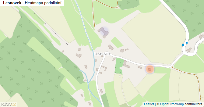 Lesnovek - mapa podnikání
