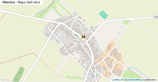 Hlavnice - mapa části obce