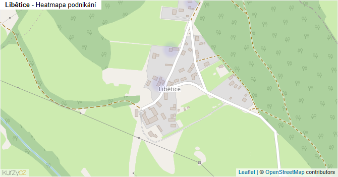 Libětice - mapa podnikání