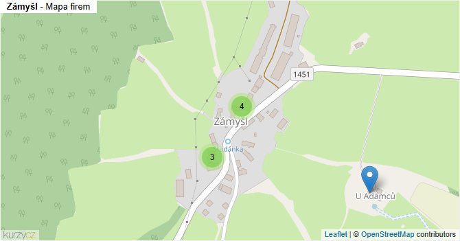 Zámyšl - mapa firem