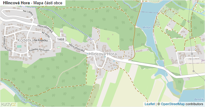 Hlincová Hora - mapa části obce