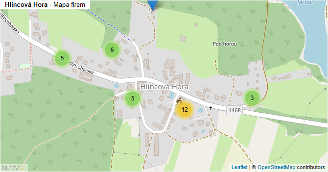 Hlincová Hora - mapa firem