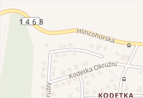 Kodetka Severní v obci Hlincová Hora - mapa ulice