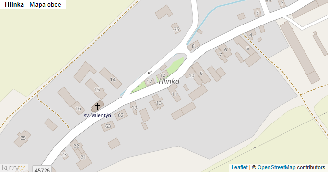 Hlinka - mapa obce