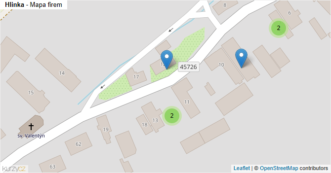 Hlinka - mapa firem