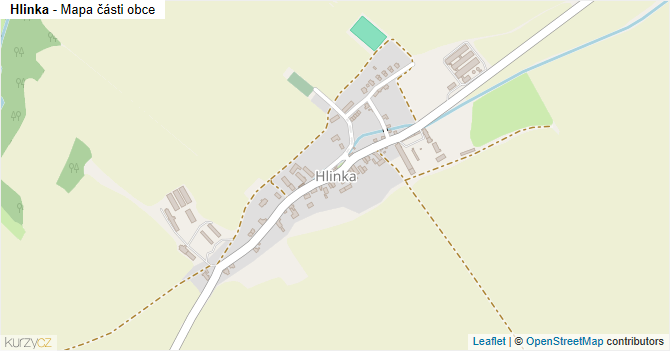 Hlinka - mapa části obce