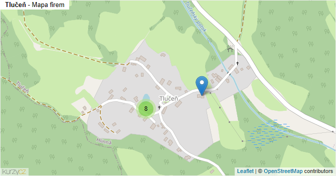 Tlučeň - mapa firem