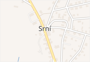 Srní v obci Hlinsko - mapa části obce
