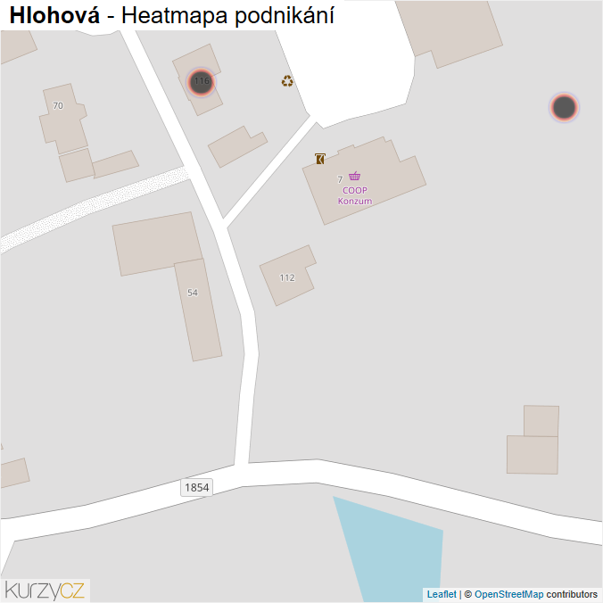Mapa Hlohová - Firmy v obci.