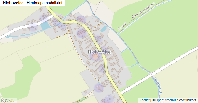Hlohovčice - mapa podnikání