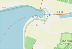 U Nesytu v obci Hlohovec - mapa ulice