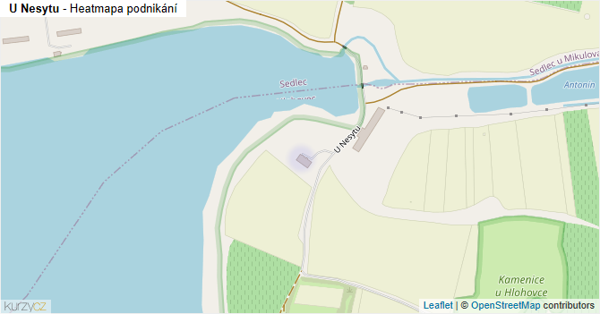 U Nesytu - mapa podnikání