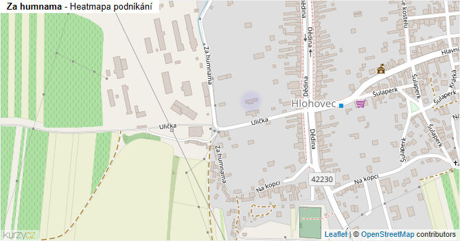 Za humnama - mapa podnikání