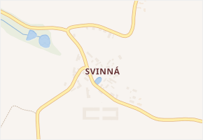 Svinná v obci Hlohovice - mapa části obce