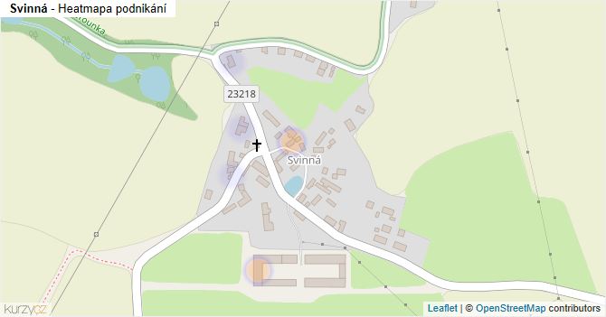 Svinná - mapa podnikání