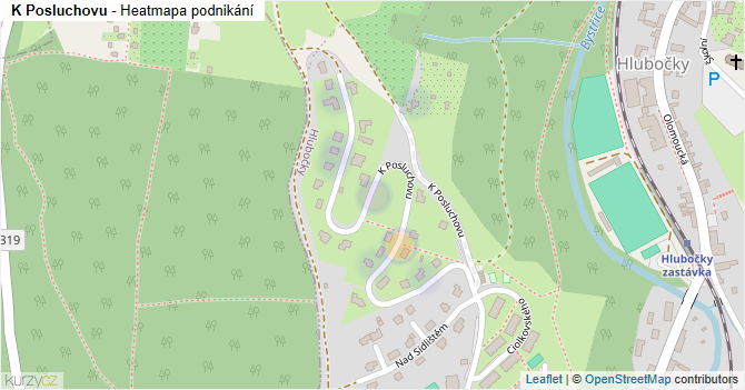 K Posluchovu - mapa podnikání