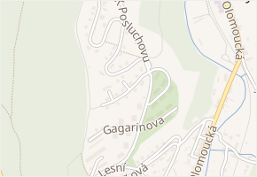 Nad Sídlištěm v obci Hlubočky - mapa ulice