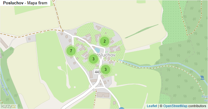 Posluchov - mapa firem