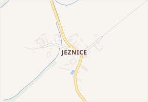 Jeznice v obci Hluboká nad Vltavou - mapa části obce