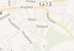 Sadová v obci Hluboká nad Vltavou - mapa ulice