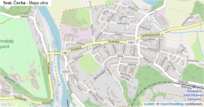 Svat. Čecha - mapa ulice