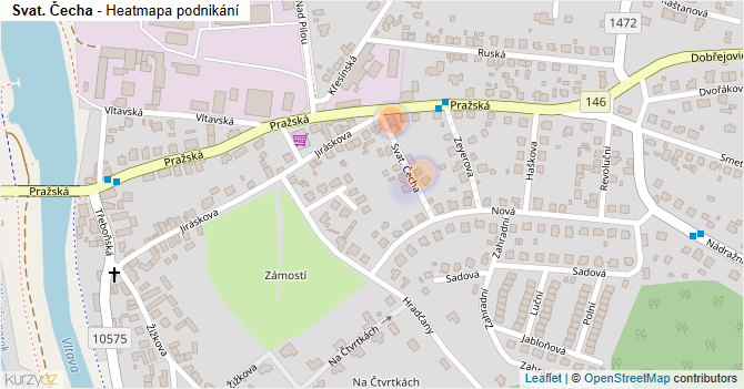 Svat. Čecha - mapa podnikání