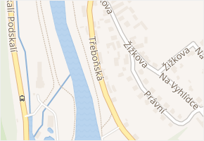 Třeboňská v obci Hluboká nad Vltavou - mapa ulice