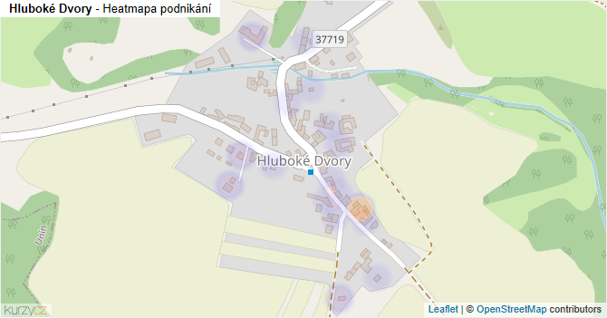 Hluboké Dvory - mapa podnikání