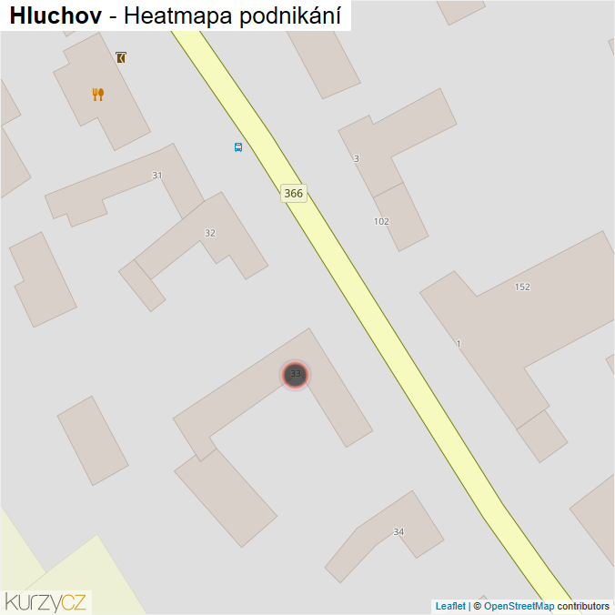 Mapa Hluchov - Firmy v obci.