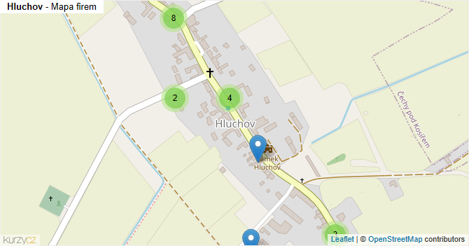 Hluchov - mapa firem