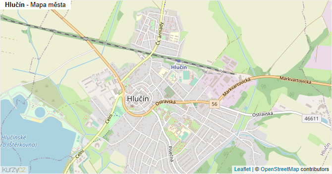 Hlučín - mapa města