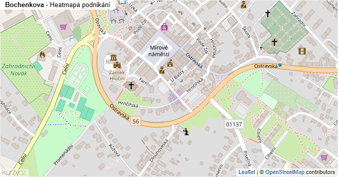 Bochenkova - mapa podnikání